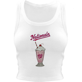 Washington Nationals Milkshake Crop Tank