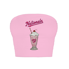Washington Nationals Milkshake Crop Tube Top