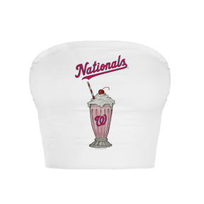 Washington Nationals Milkshake Crop Tube Top