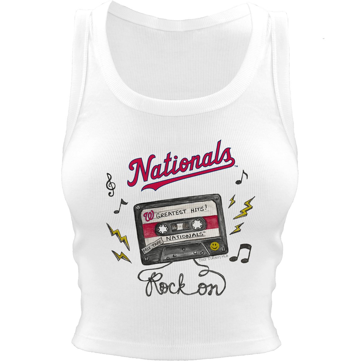 Washington Nationals Mixtape Crop Tank