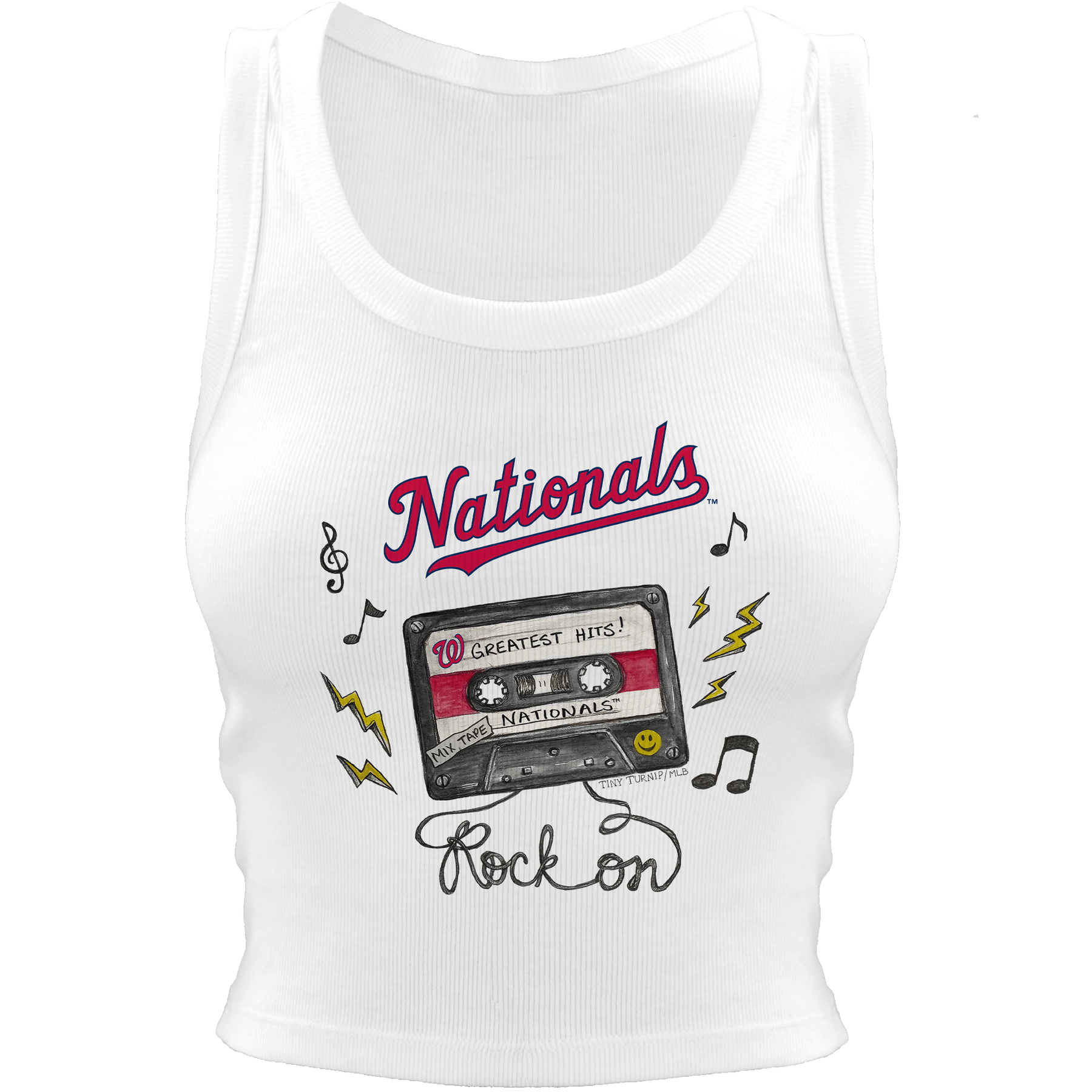 Washington Nationals Mixtape Crop Tank