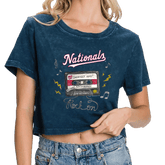 Washington Nationals Mixtape Vintage Crop Tee - Tiny Turnip