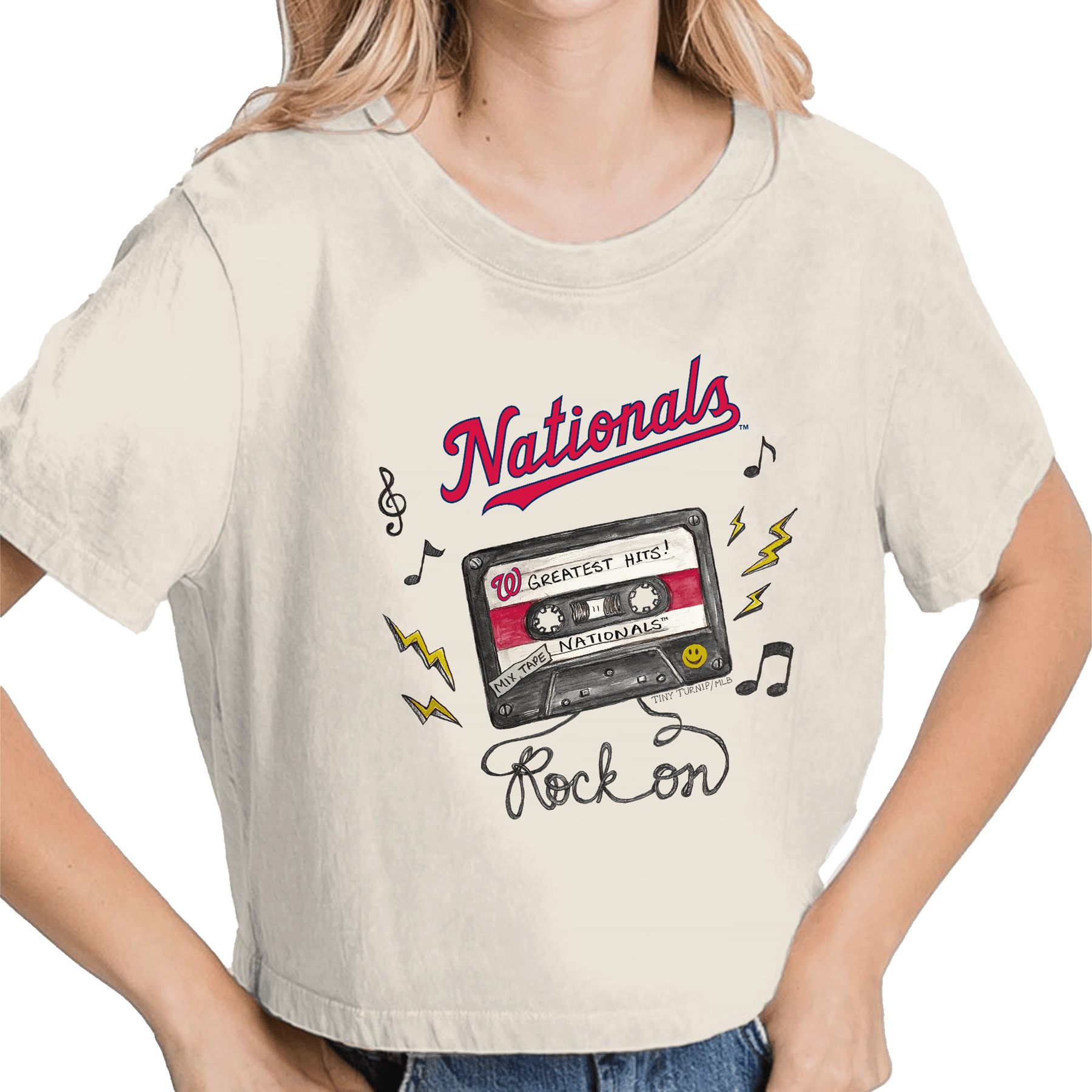 Washington Nationals Mixtape Vintage Crop Tee - Tiny Turnip
