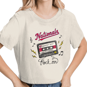 Washington Nationals Mixtape Vintage Crop Tee - Tiny Turnip