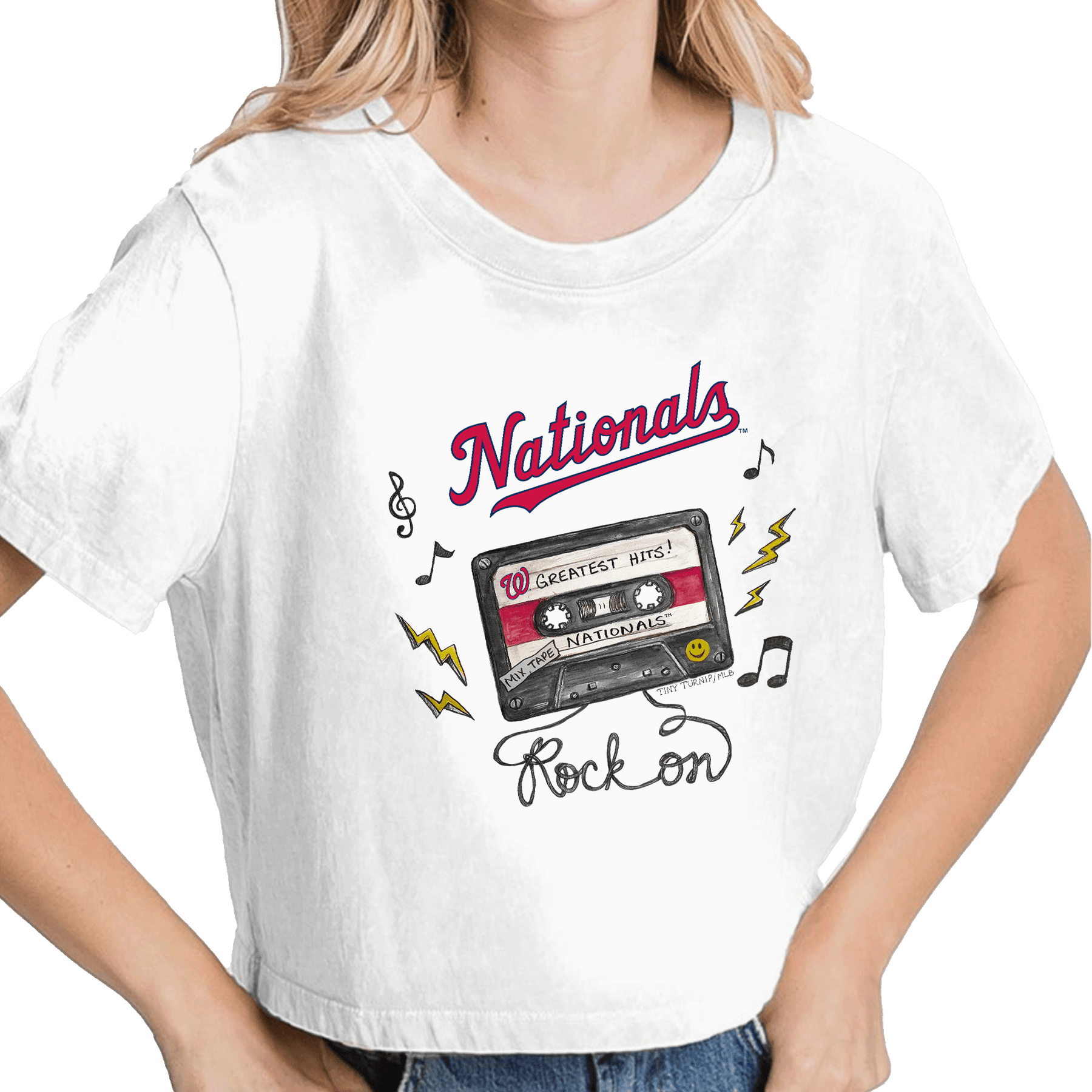 Washington Nationals Mixtape Vintage Crop Tee - Tiny Turnip