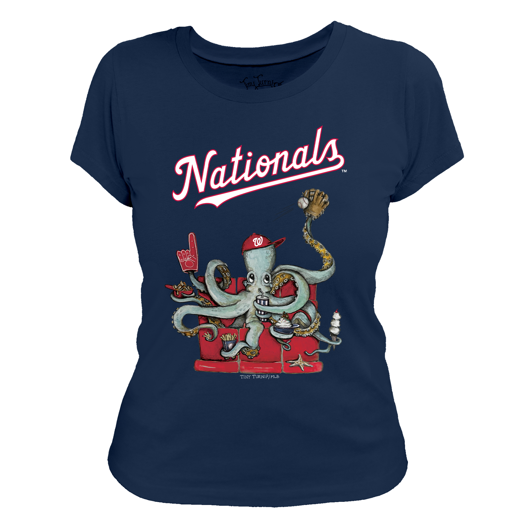 Washington Nationals Octopus Tee Shirt - Tiny Turnip