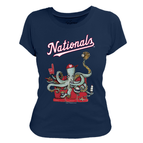 Washington Nationals Octopus Tee Shirt - Tiny Turnip