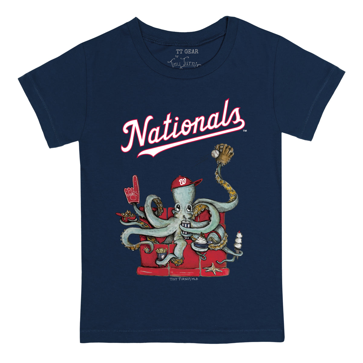 Washington Nationals Octopus Tee Shirt