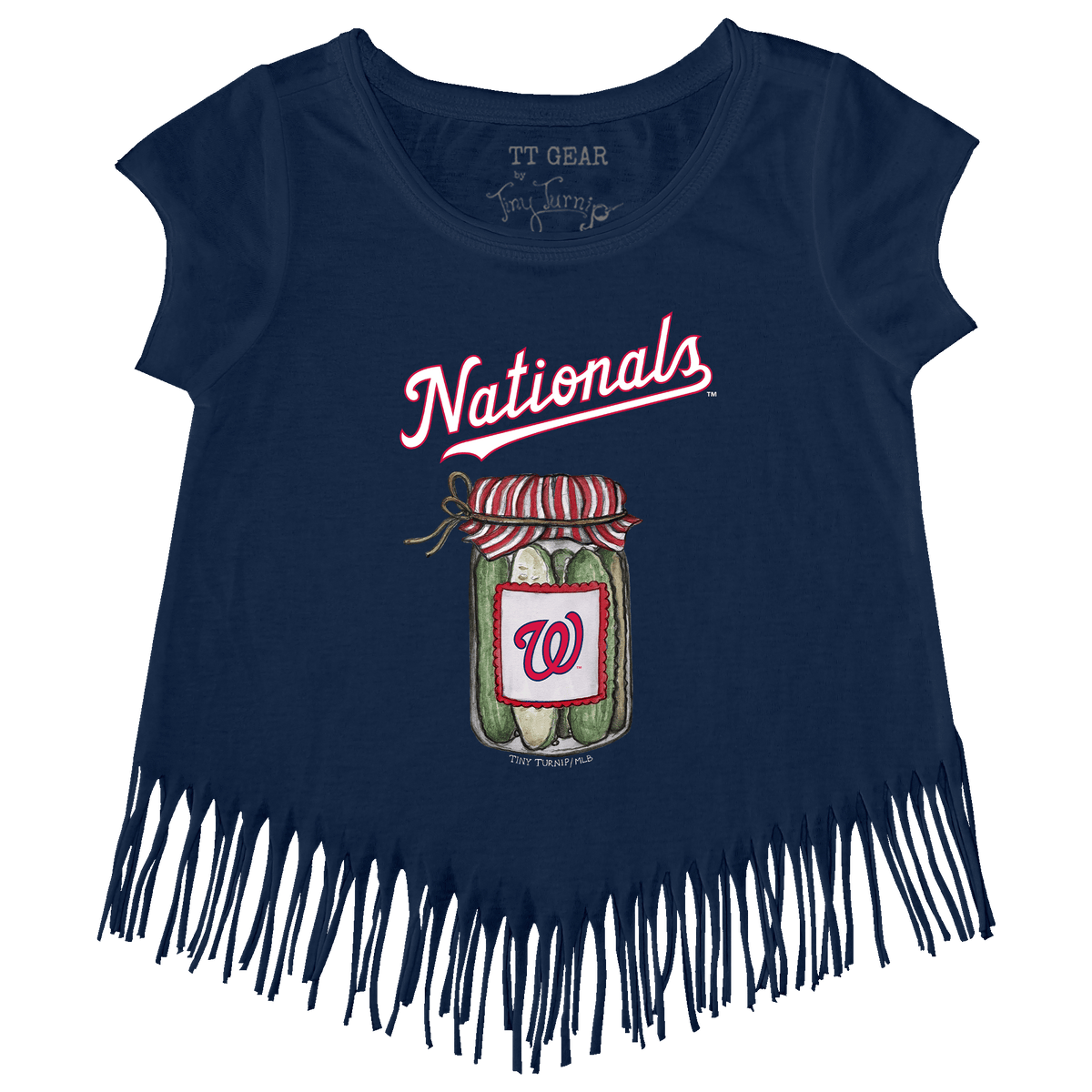 Washington Nationals Pickle Jar Fringe Tee