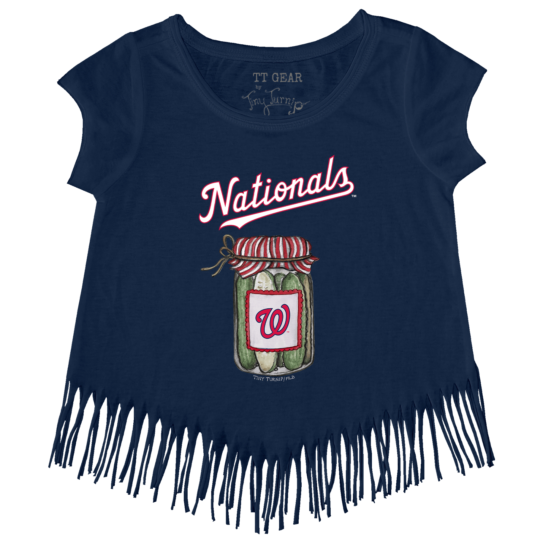 Washington Nationals Pickle Jar Fringe Tee