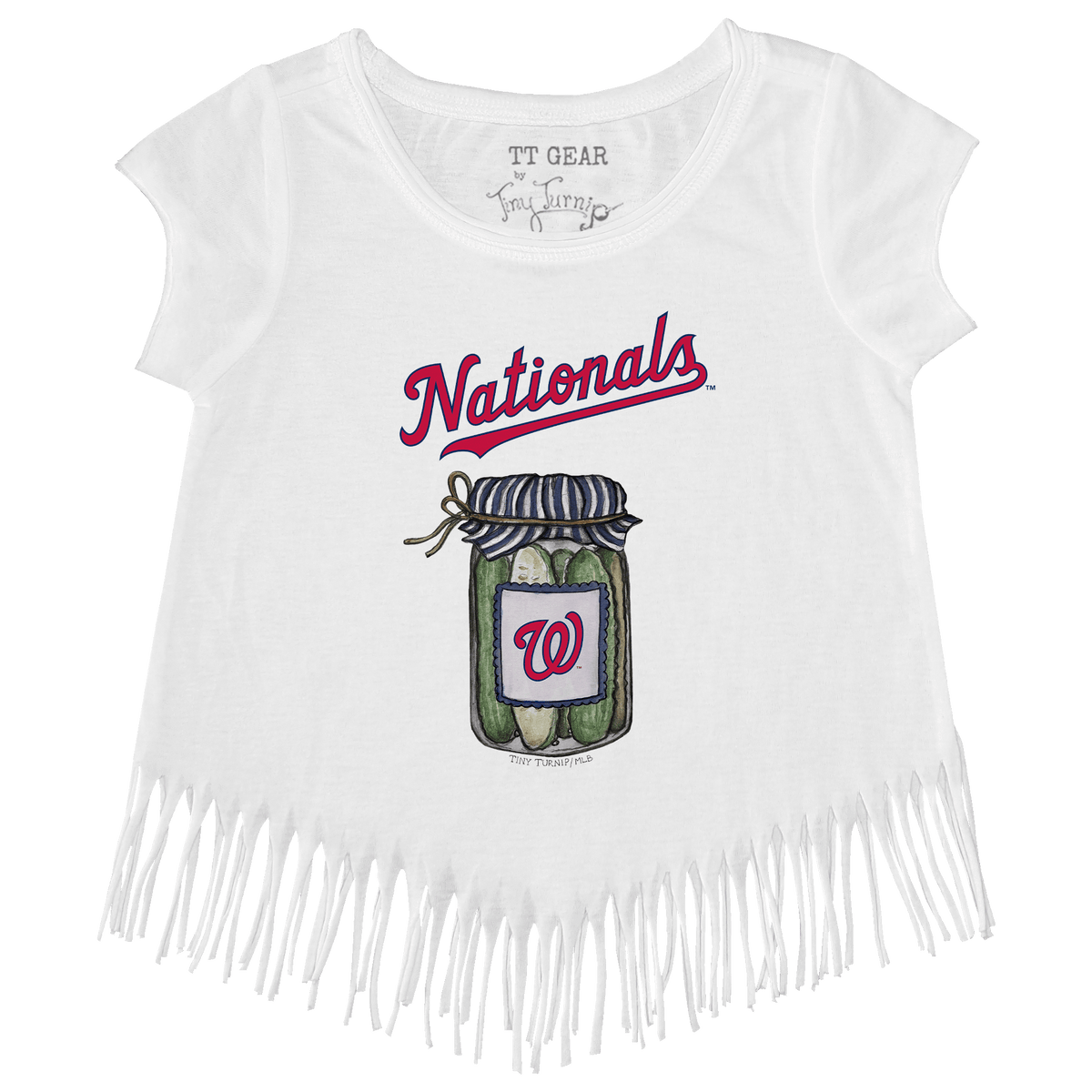 Washington Nationals Pickle Jar Fringe Tee