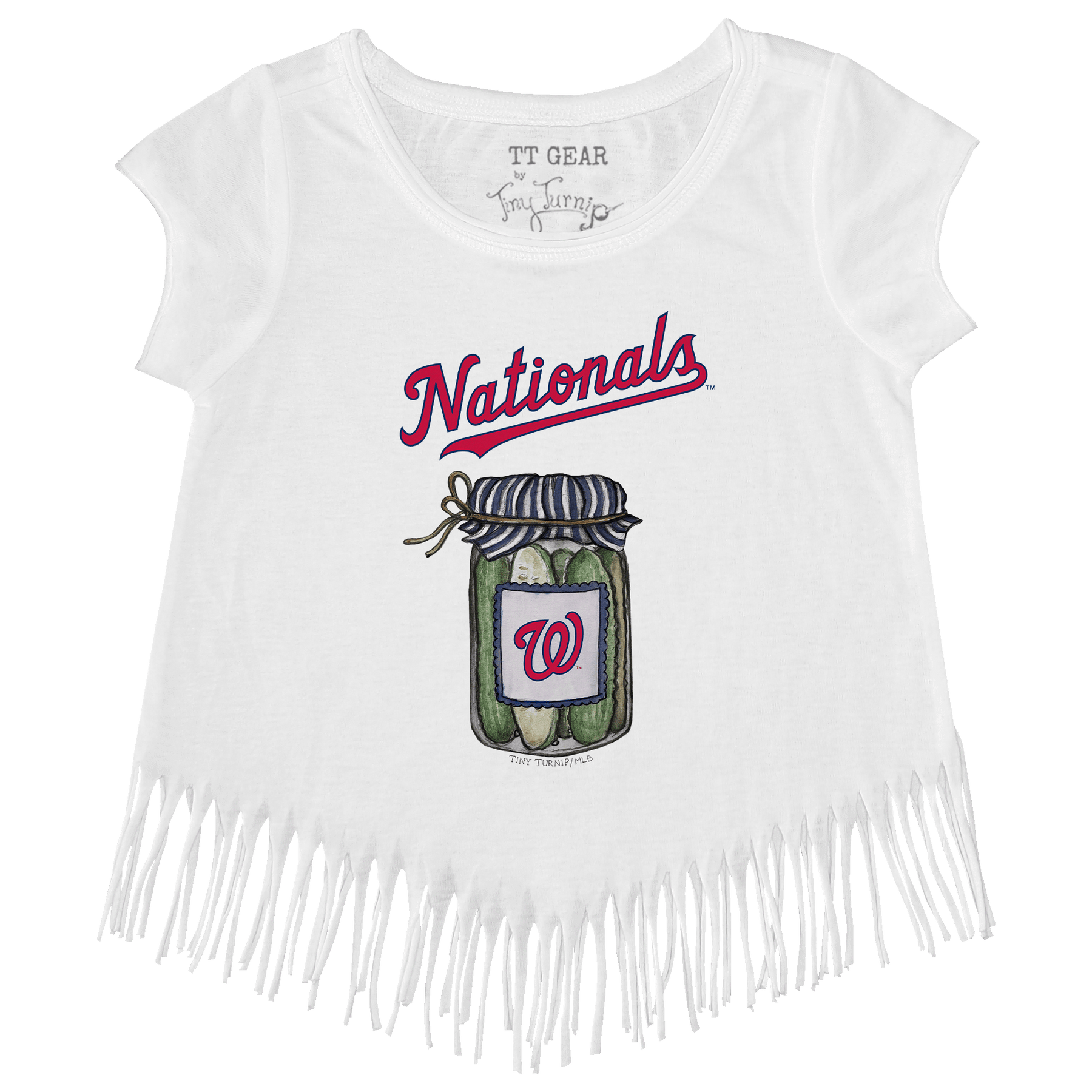 Washington Nationals Pickle Jar Fringe Tee