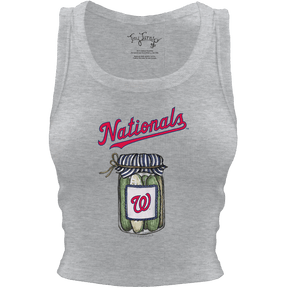 Washington Nationals Pickle Jar Crop Tank