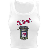 Washington Nationals Pickle Jar Crop Tank