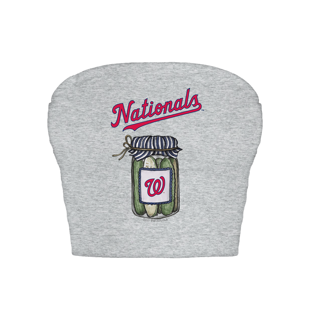 Washington Nationals Pickle Jar Crop Tube Top