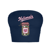 Washington Nationals Pickle Jar Crop Tube Top