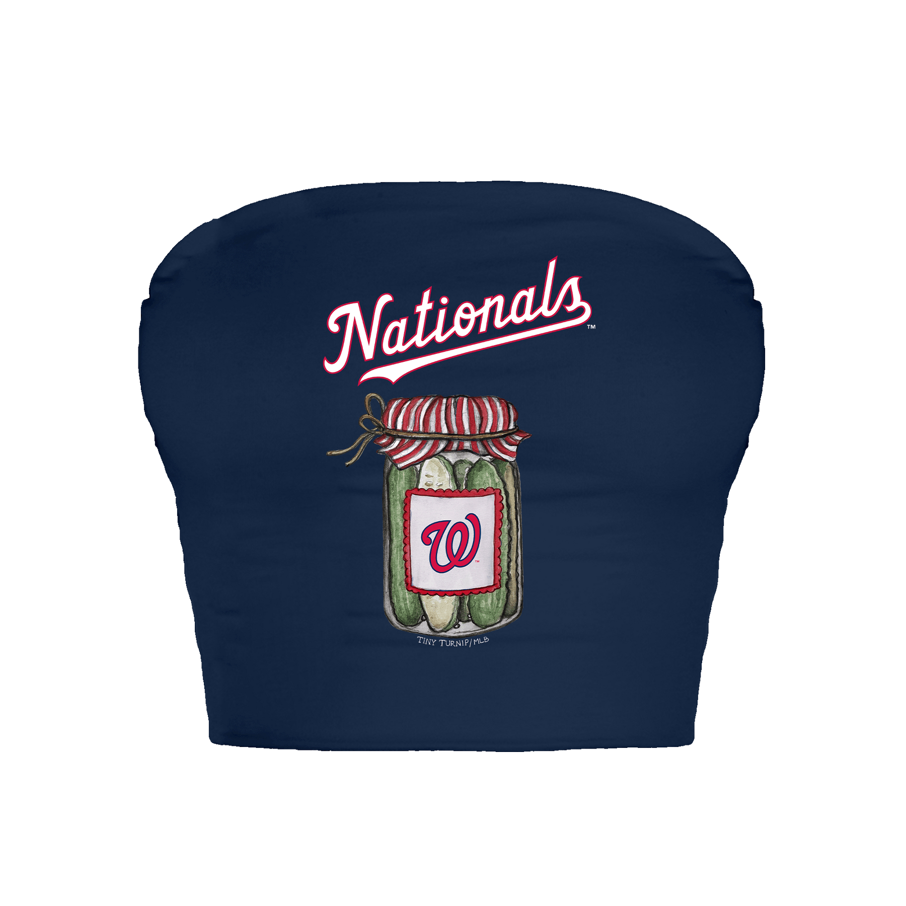 Washington Nationals Pickle Jar Crop Tube Top