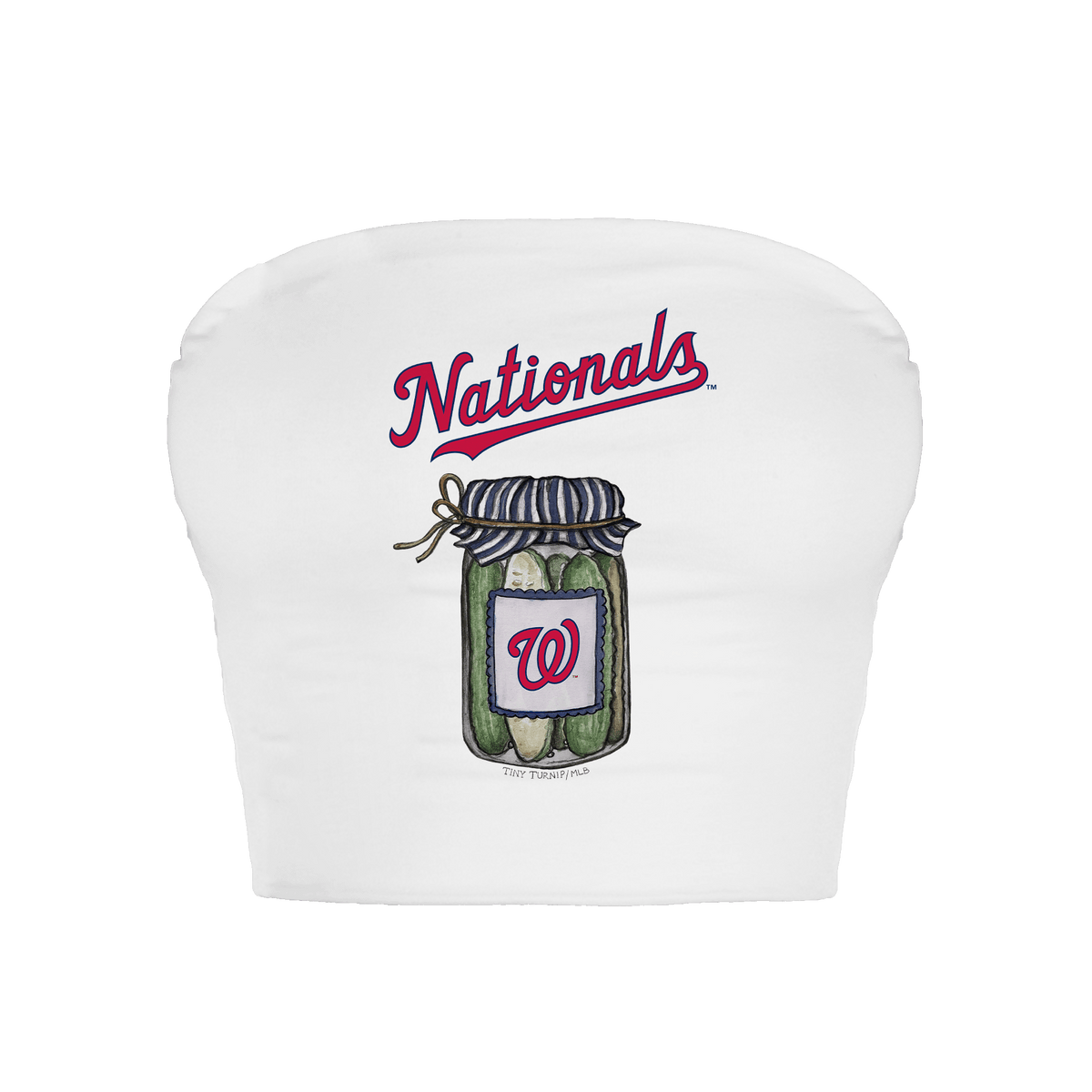 Washington Nationals Pickle Jar Crop Tube Top