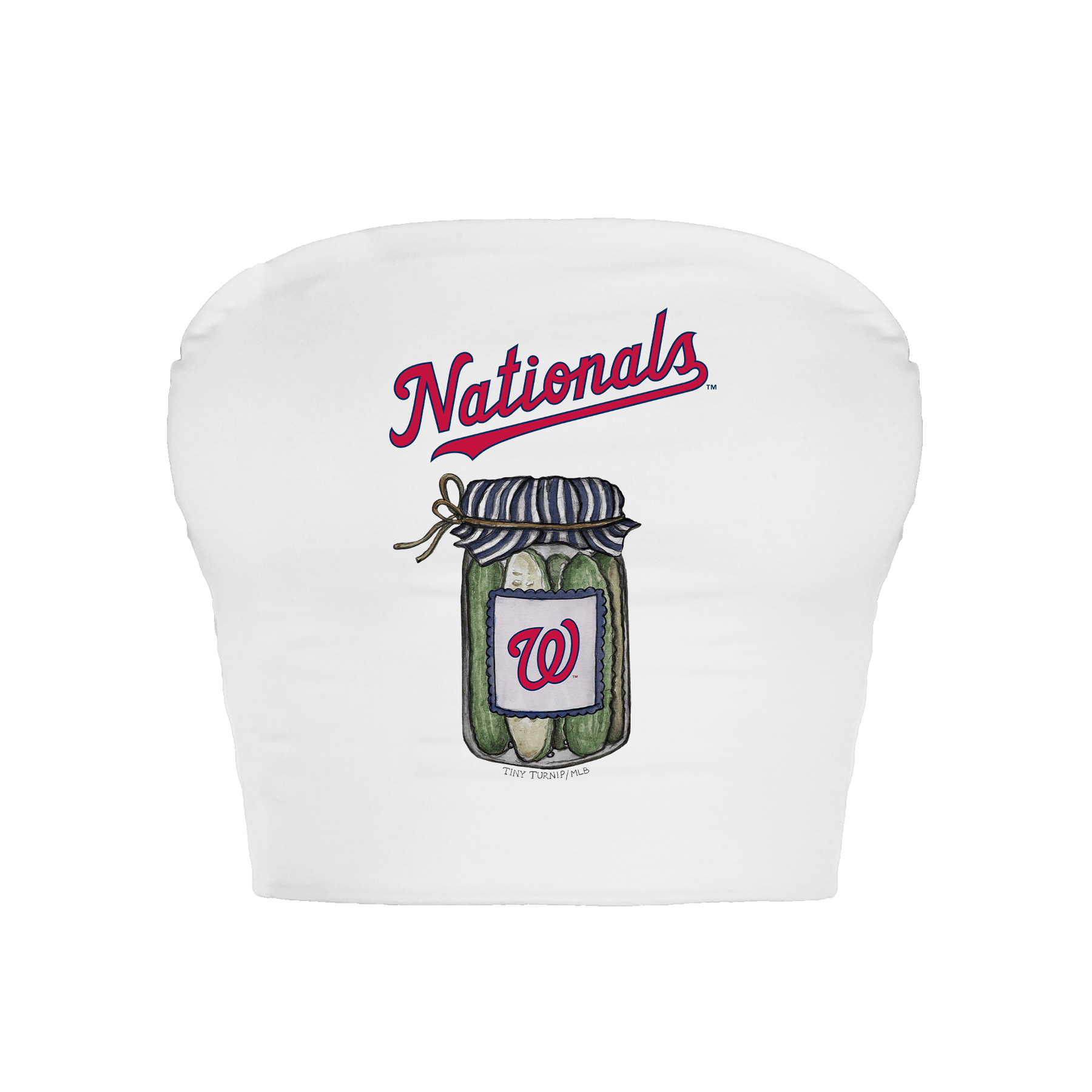 Washington Nationals Pickle Jar Crop Tube Top