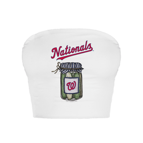 Washington Nationals Pickle Jar Crop Tube Top