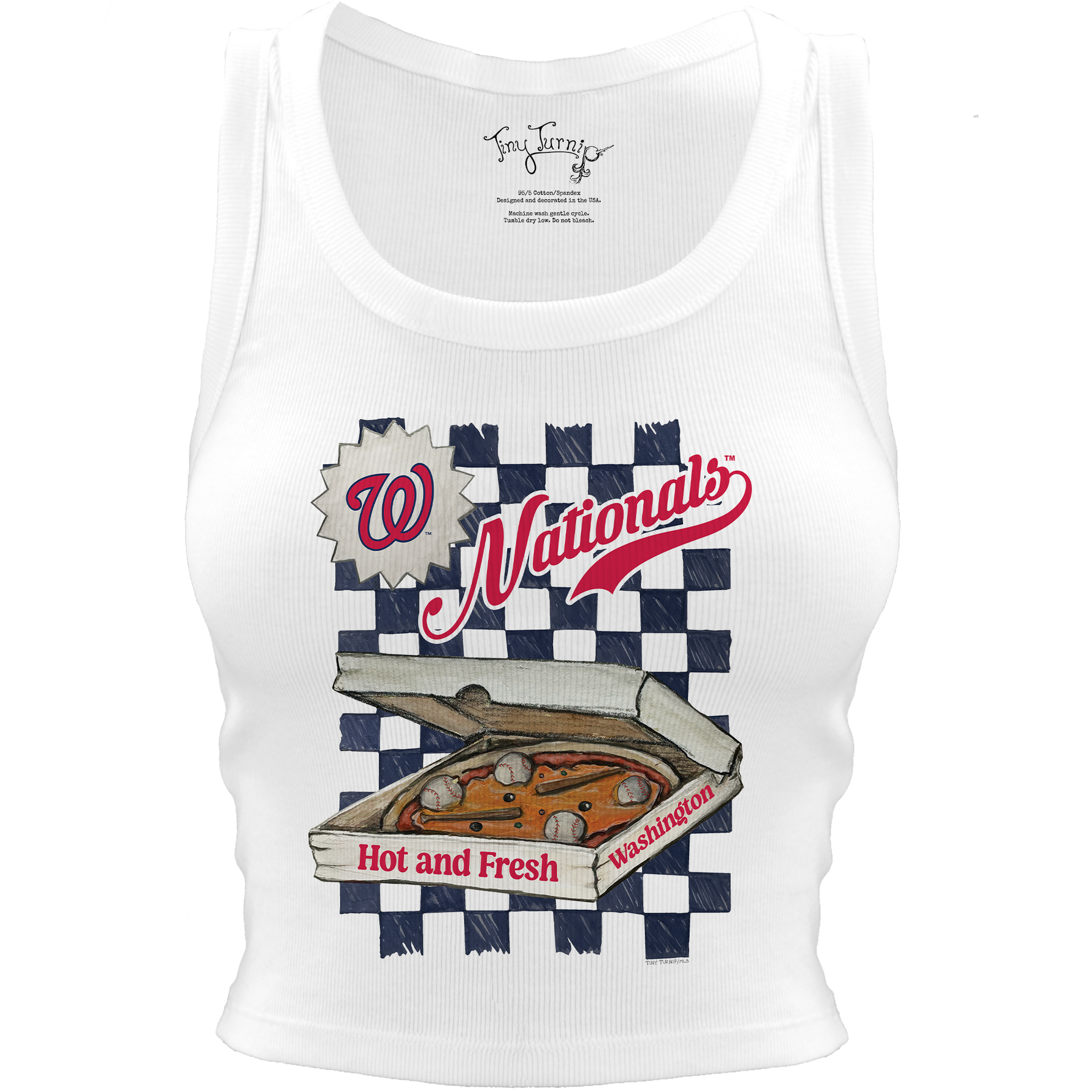Washington Nationals Pizza Crop Tank