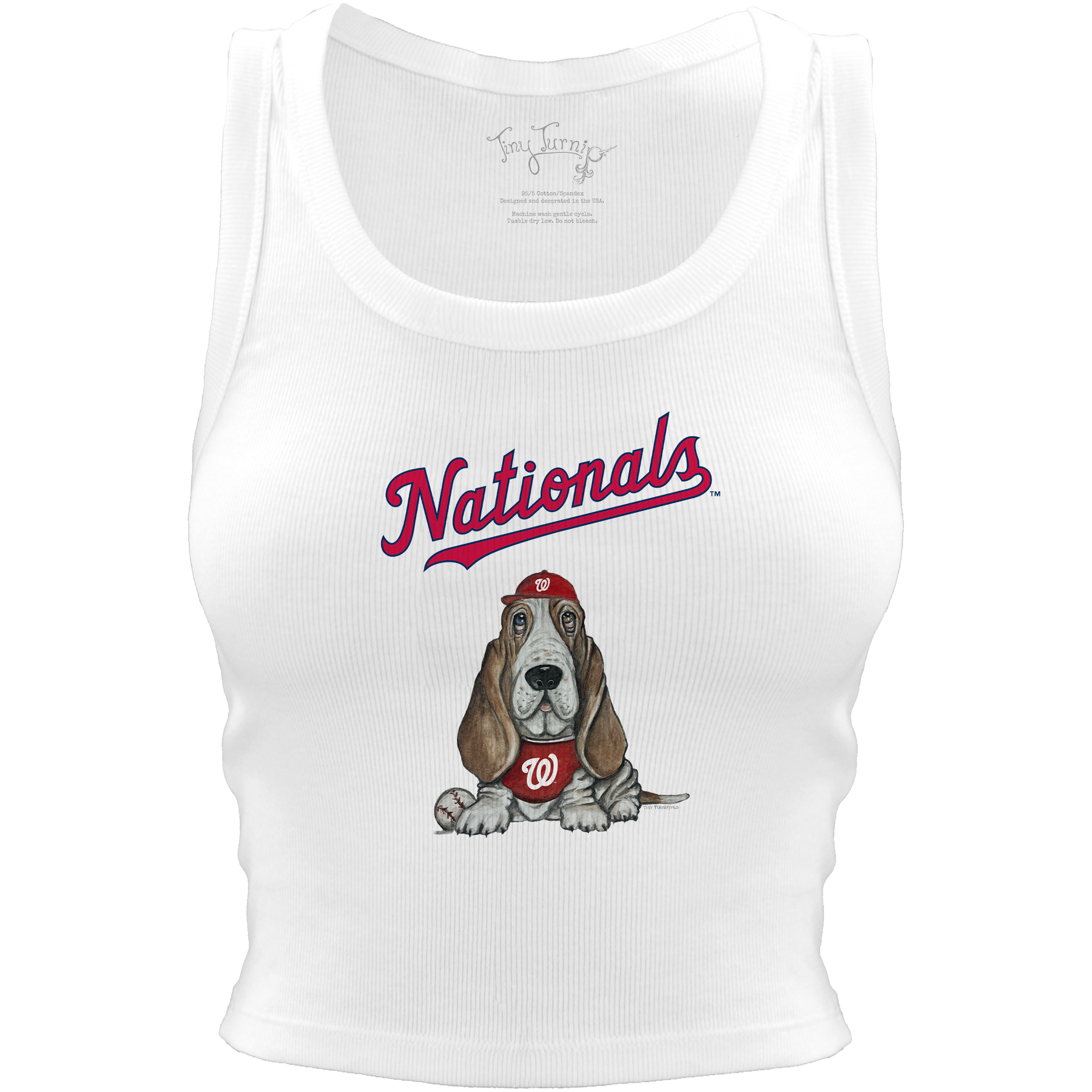 Washington Nationals Puddy Crop Tank - Tiny Turnip