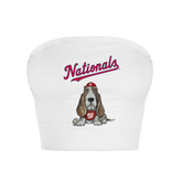 Washington Nationals Puddy Crop Tube Top - Tiny Turnip
