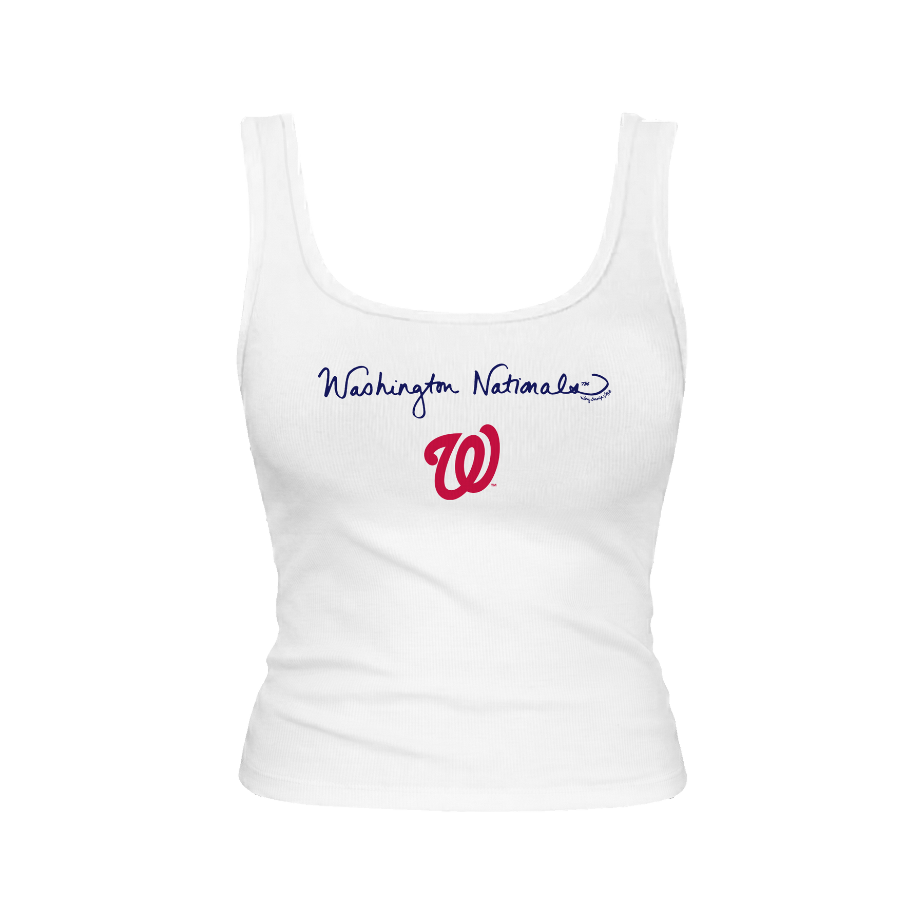 Washington Nationals Logo Script Emmy Tank