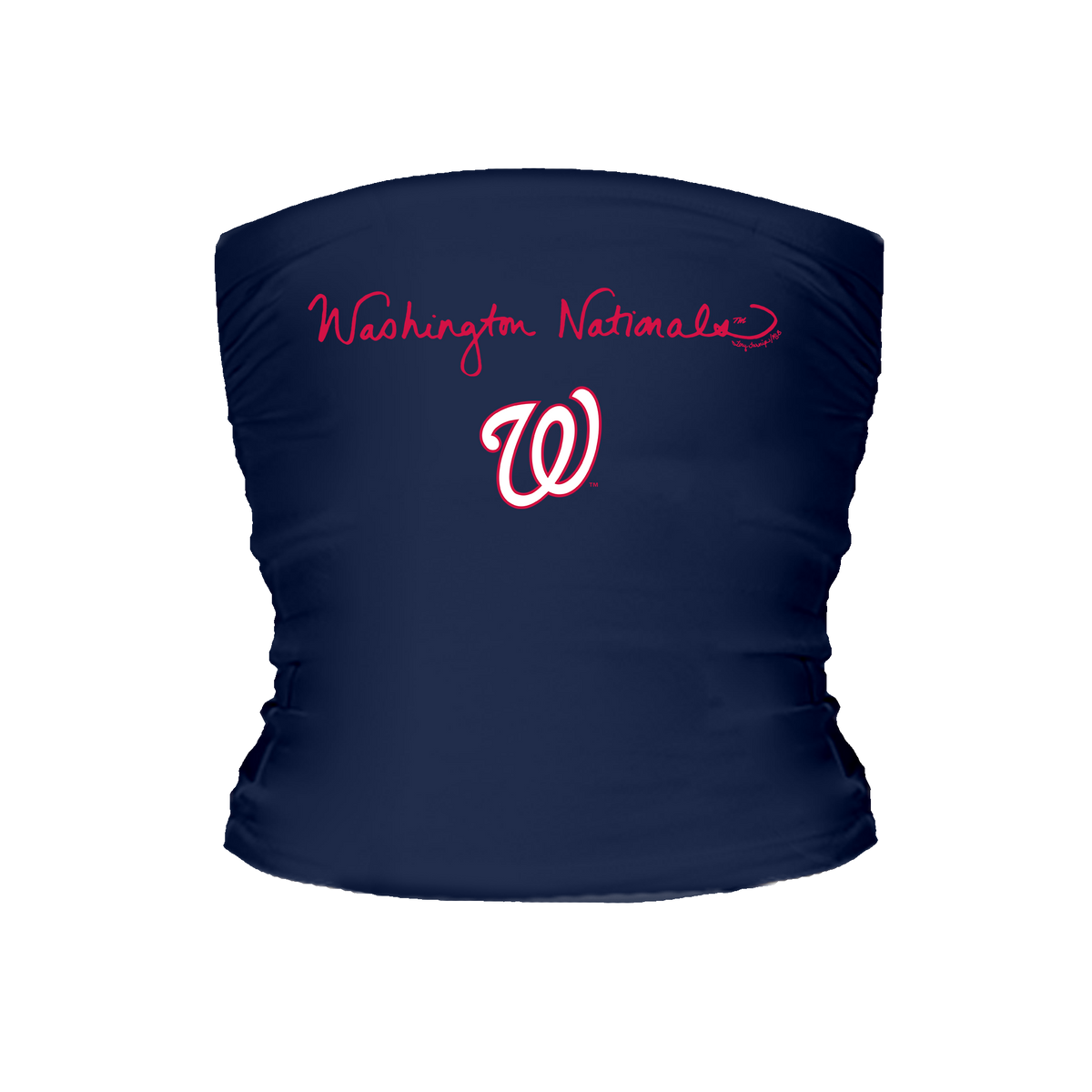 Washington Nationals Logo Script Tube Top - Tiny Turnip