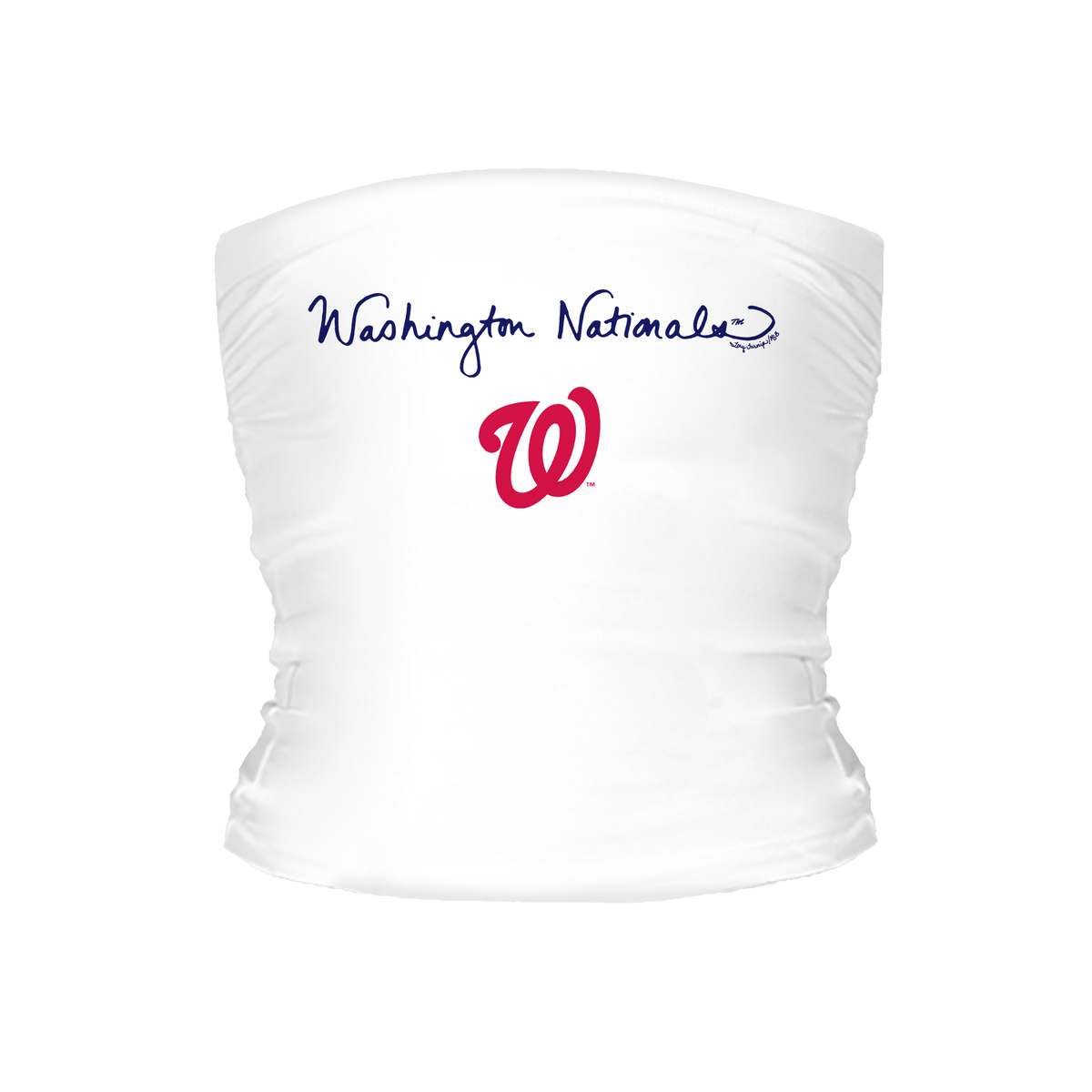 Washington Nationals Logo Script Tube Top - Tiny Turnip