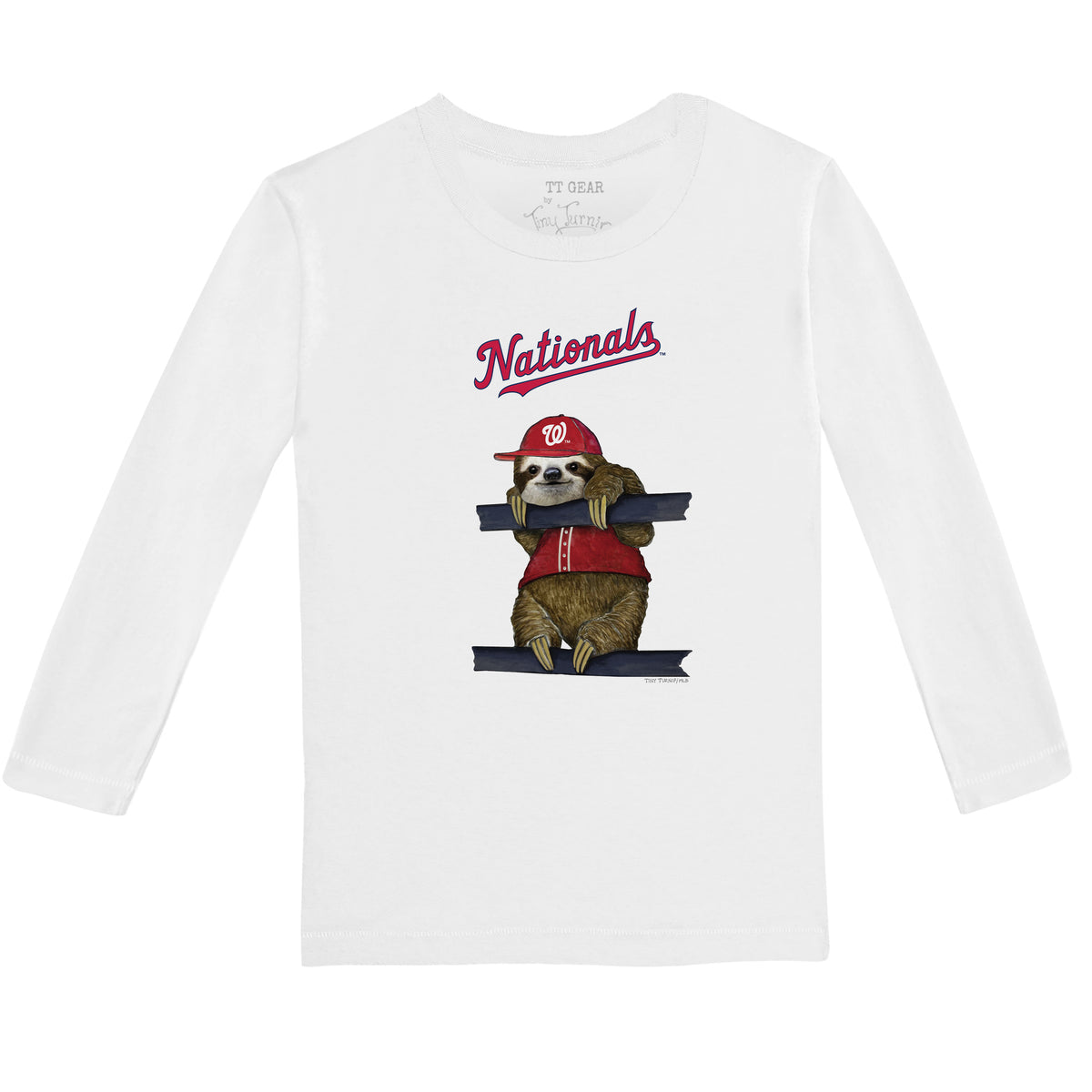 Washington Nationals Sloth Long-Sleeve Tee Shirt