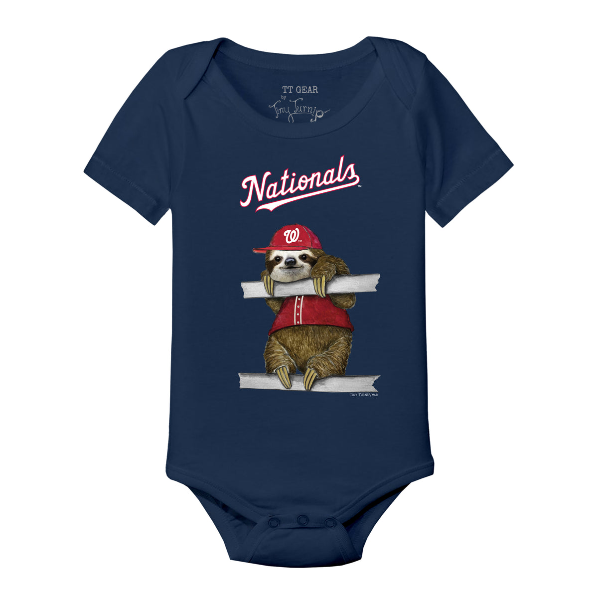 Washington Nationals Sloth Short Sleeve Snapper