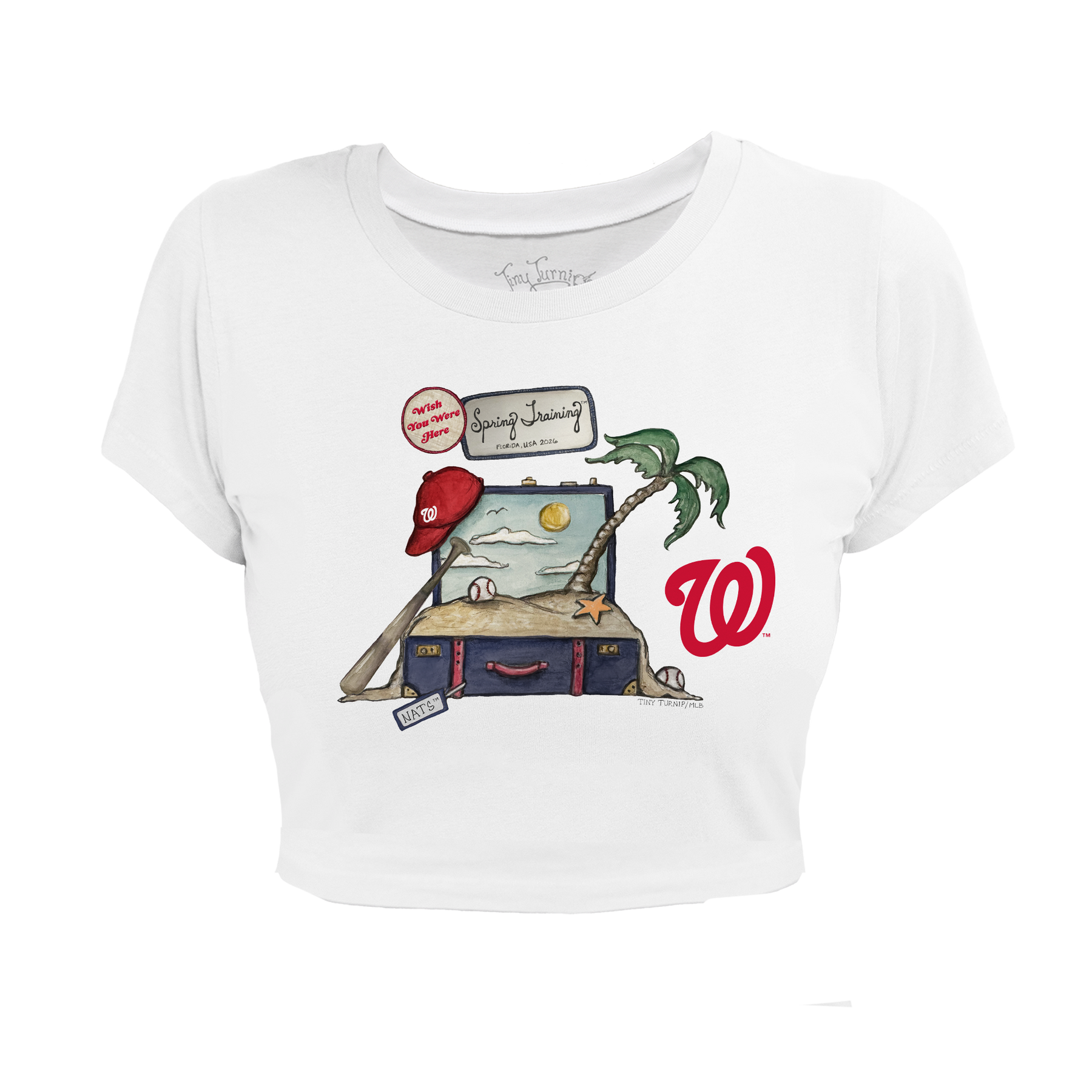 Washington Nationals Spring Training 2026 Riley Crop Tee - Tiny Turnip