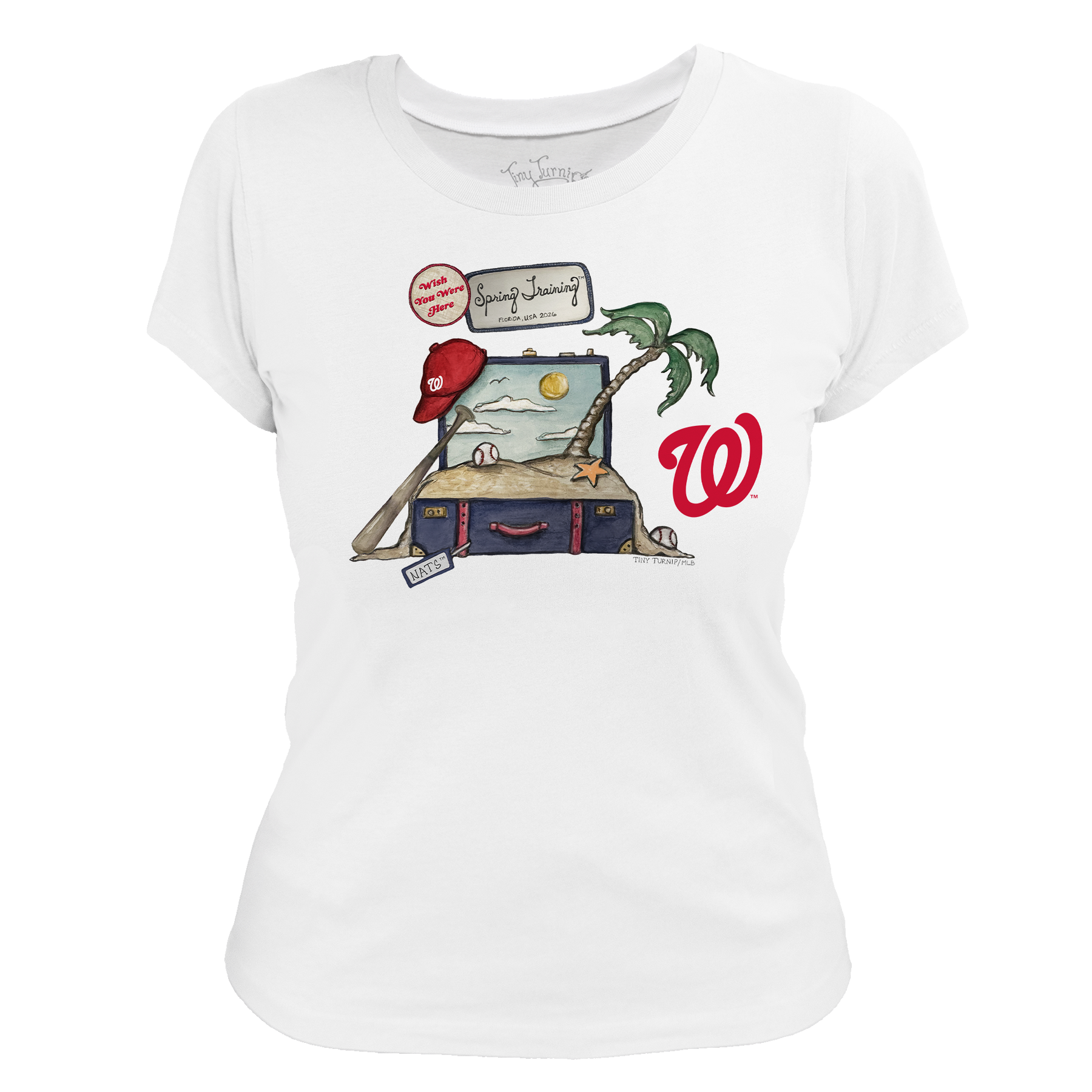 Washington Nationals Spring Training 2026 Women's Tee Shirt - Tiny Turnip
