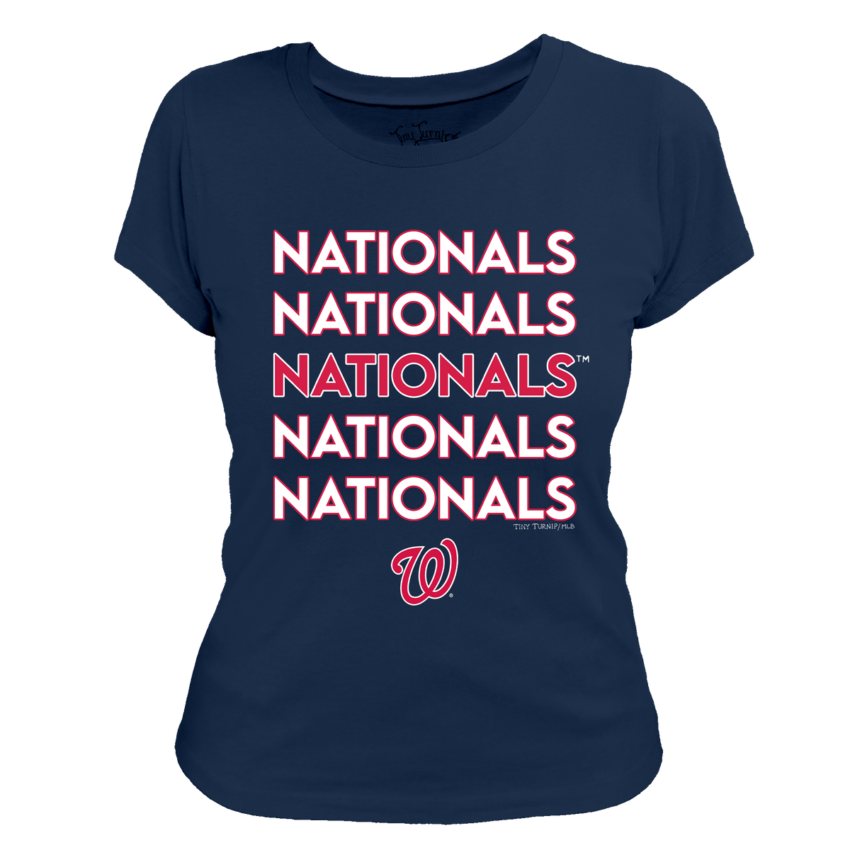 Washington Nationals Stacked Tee Shirt