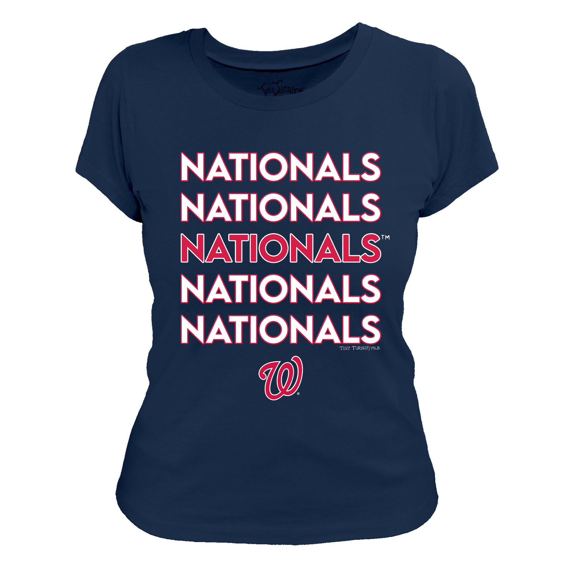 Washington Nationals Stacked Tee Shirt - Tiny Turnip
