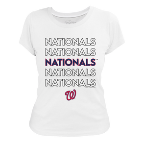 Washington Nationals Stacked Tee Shirt - Tiny Turnip