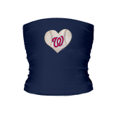 Washington Nationals Stitched Heart Tube Top - Tiny Turnip
