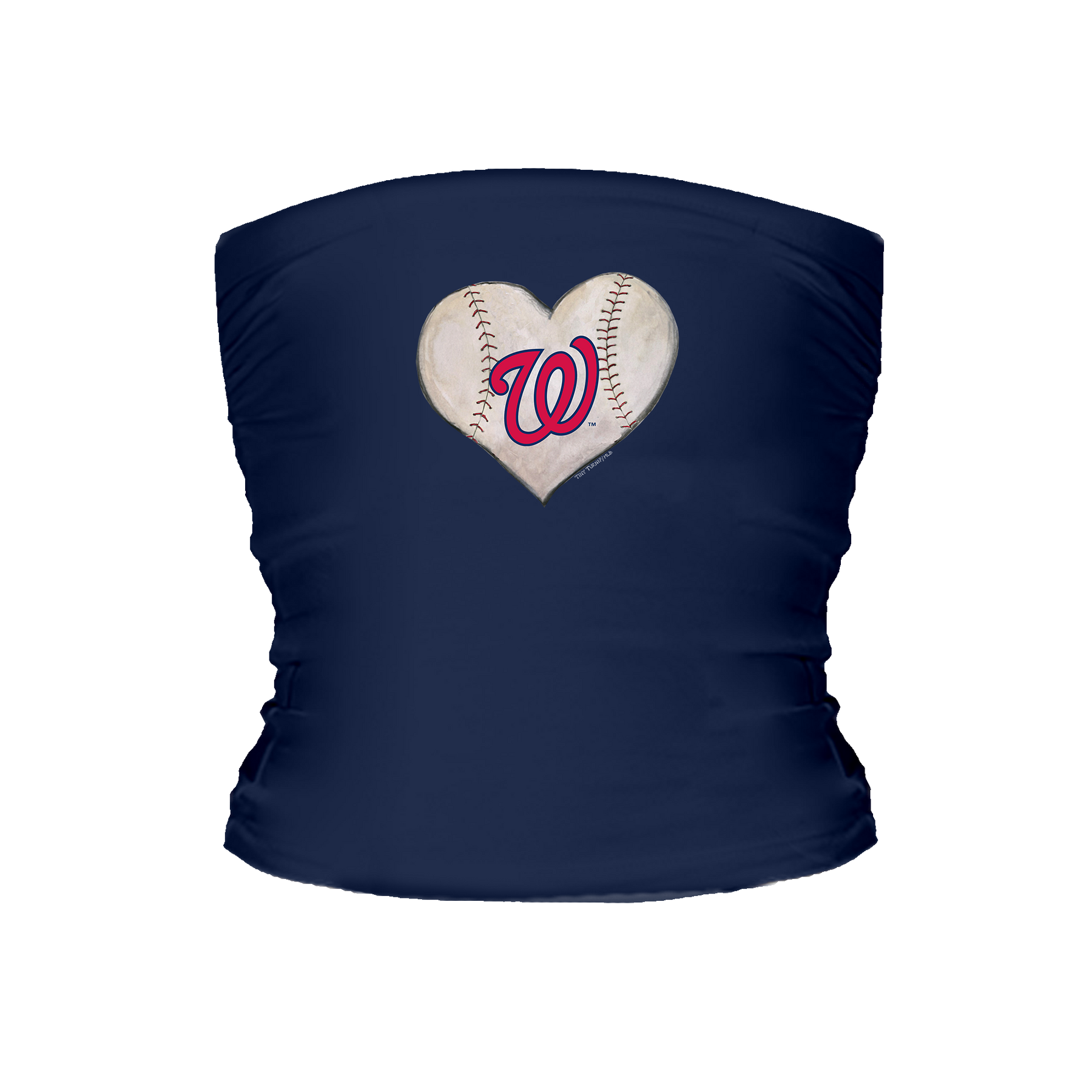 Washington Nationals Stitched Heart Tube Top - Tiny Turnip