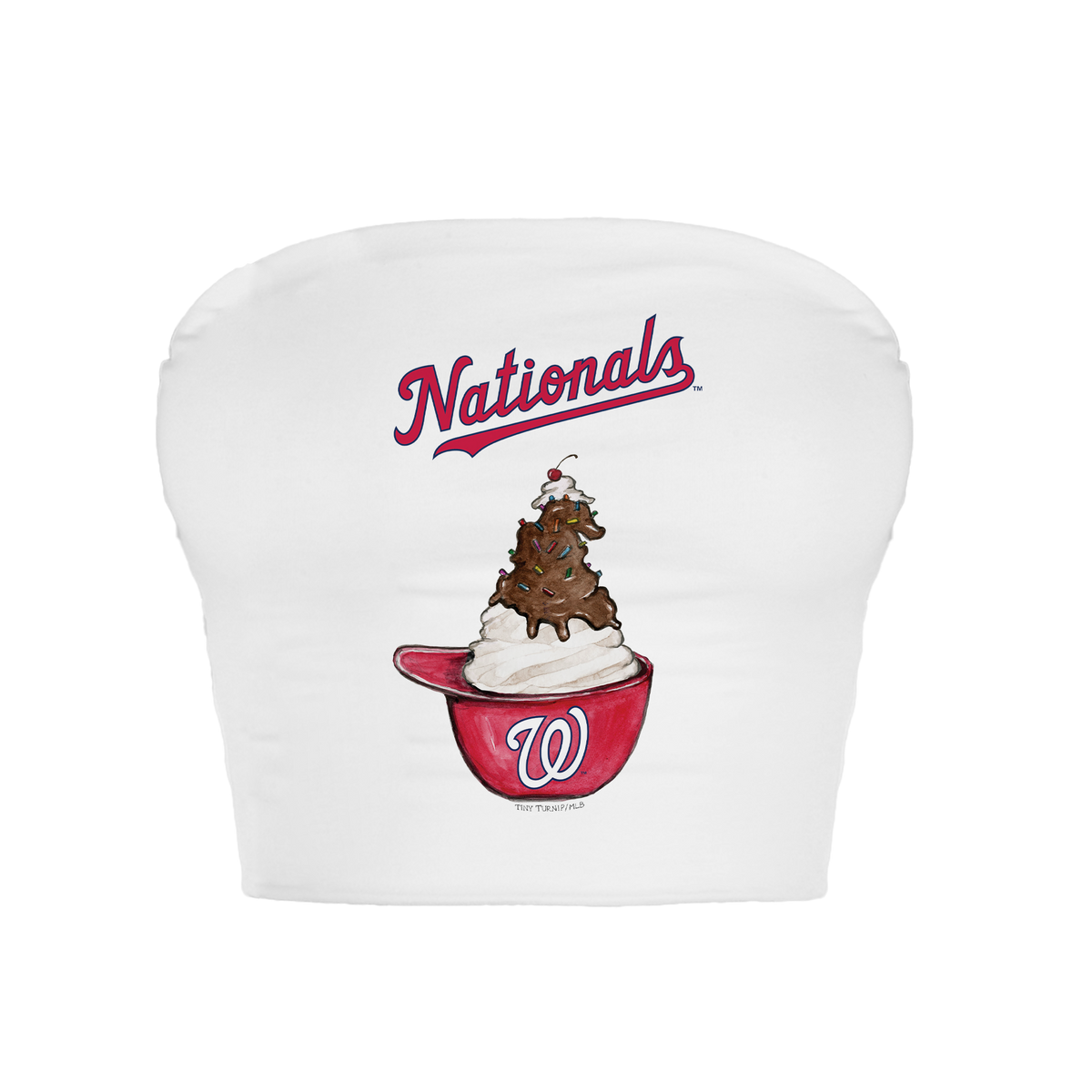 Washington Nationals Sundae Helmet Crop Tube Top