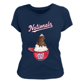 Washington Nationals Sundae Helmet Women's Tee Shirt