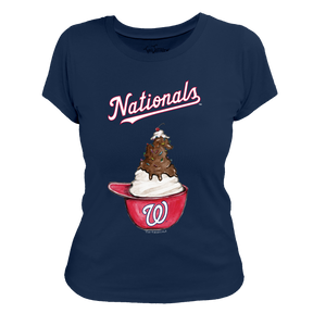 Washington Nationals Sundae Helmet Women's Tee Shirt
