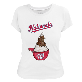 Washington Nationals Sundae Helmet Women's Tee Shirt