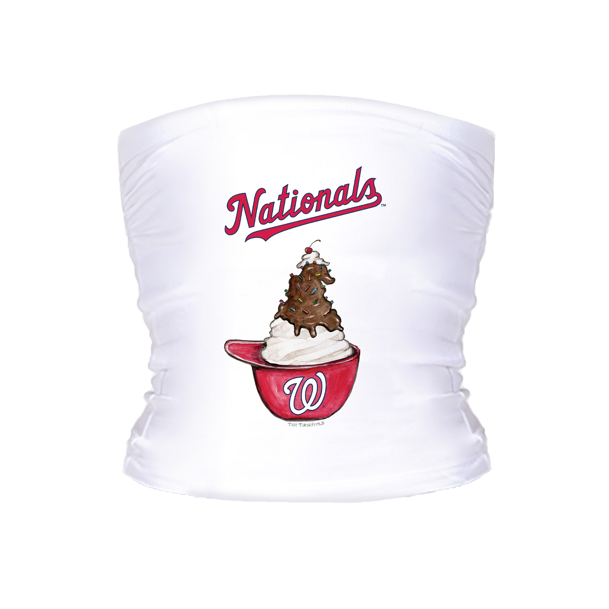 Washington Nationals Sundae Helmet Crop Tube Top
