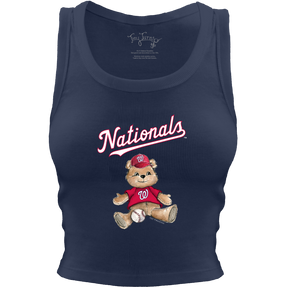 Washington Nationals Teddy Crop Tank