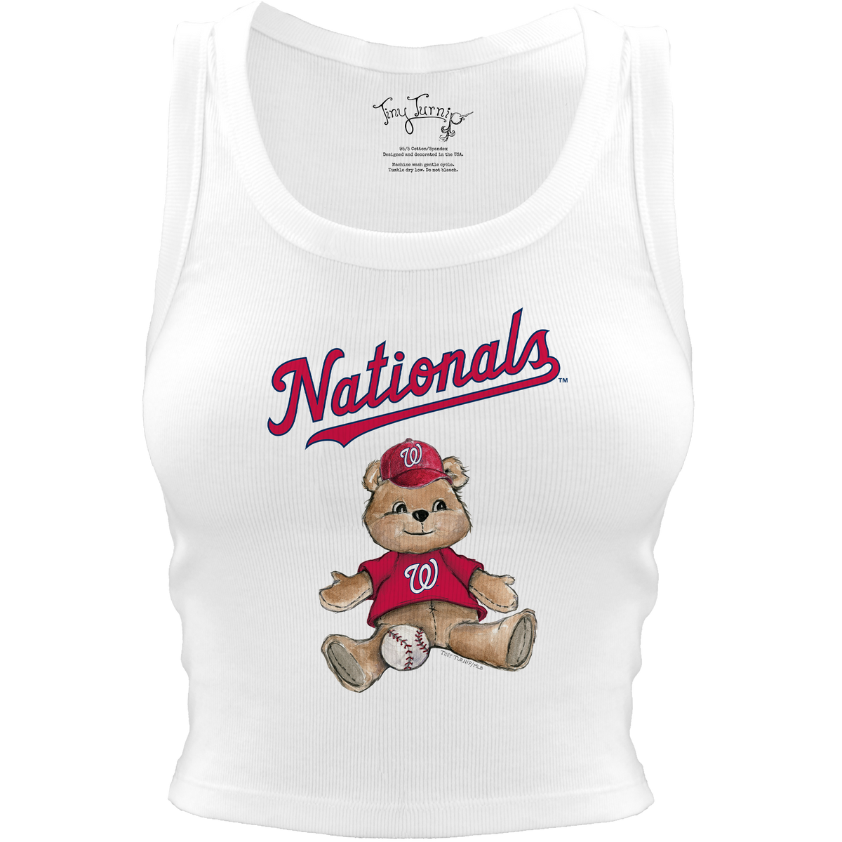Washington Nationals Teddy Crop Tank