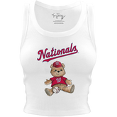 Washington Nationals Teddy Crop Tank - Tiny Turnip
