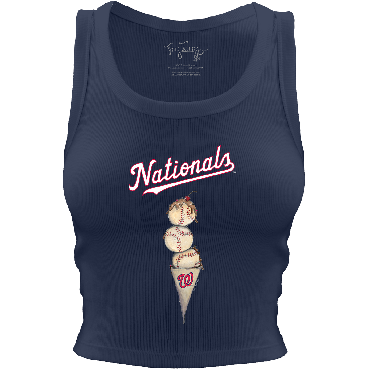 Washington Nationals Triple Scoop Crop Tank