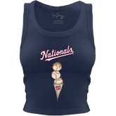 Washington Nationals Triple Scoop Crop Tank