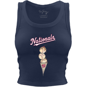 Washington Nationals Triple Scoop Crop Tank
